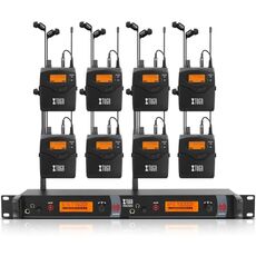 XTUGA RW2080 – Sistema Wireless In-Ear Monitor UHF con 8 Bodypack EDA005143705B 6922247165013