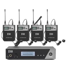 XTUGA IEM1100 – Sistema Wireless In-Ear Monitor Professionale con 4 Bodypack EDA005176403B 6922092816876