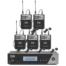 XTUGA IEM1100 – Sistema Wireless In-Ear Monitor Professionale con 5 Bodypack
