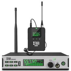 XTUGA SEM100 – Sistema Wireless In-Ear Monitor Professionale con 1 Bodypack EDA005178501B 6922397808816