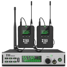 XTUGA SEM100 – Sistema Wireless In-Ear Monitor Professionale con 2 Bodypack EDA005178502B