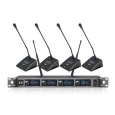 XTUGA A140-C – Sistema Microfonico Wireless UHF a 4 Canali con Microfoni da Conferenza   EDA005196701B 6922420335518
