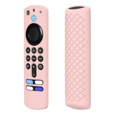 2 PCS Shell Silicone per Alexa Voice Remote 3rd Gen & TV Stick 3rd Gen (rosa)