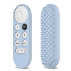 Shell protettiva in silicone 2 PCS per il telecomando di Google Chromecast 2020 (Sky Blue)