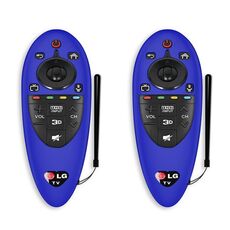 Coperchio protettivo in silicone a prova di polvere a prova di controllo del telecomando a 2 PC per telecomando LG AN-MR500 (blu)