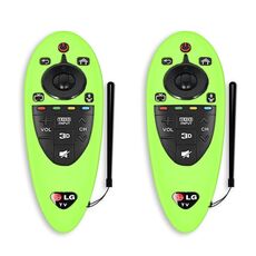 Coperchio protettivo in silicone a prova di polvere di 2 PC per telecomando LG AN-MR500 (verde chiaro notturno)