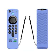 2 pezzi Y27 per Alexa Voice Remote 3a generazione Custodia protettiva antiscivolo in silicone (blu luminoso)