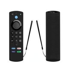 2 pezzi Y27 per Alexa Voice Remote 3a generazione Custodia protettiva antiscivolo in silicone (nero)