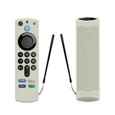 2 pezzi Y27 per telecomando vocale Alexa 3a generazione silicone antiscivolo cover protettiva (luminoso Chantilly verde)