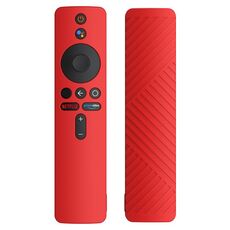 Custodia protettiva in silicone liquido per telecomando Xiaomi MiBox S (rosso)