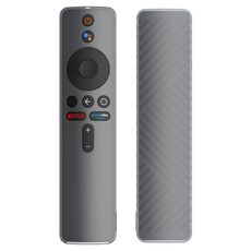 Custodia protettiva in silicone liquido per telecomando Xiaomi MiBox S (opaca traslucida)