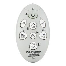 Telecomando universale per TV CHUNGHOP L7 con apprendimento a infrarossi (grigio)