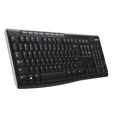 Logitech K270 Single Wireless Tastiera silenziosa ultrasottile (nera)