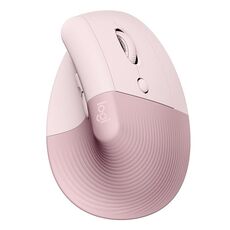 Logitech Lift Vertical 1000 DPI 2,4 GHz Mouse ergonomico wireless Bluetooth Dual Mode (rosa)