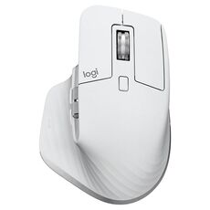 Logitech MX Master 3s 8000 DPI 2,4 GHz Ergonomico Wireless Bluetooth Dual Mode Mouse (Bianco)