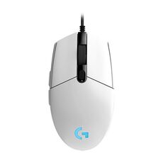 Logitech G102 6 tasti RGB Glowing 6000 DPI Mouse da gioco ottico cablato regolabile a cinque velocità, lunghezza: 2 m (bianco)