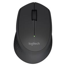 Mouse ottico wireless Logitech M280 2,4 GHz 3 tasti 1000 DPI, portata wireless: 10 m (nero)
