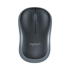 Logitech M186 Wireless Mouse Office Power Saving USB Laptop Desktop Computer Universal (Black Grey)