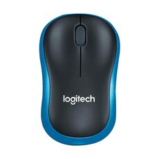 Logitech M186 Wireless Mouse Office Power Saving USB Laptop Desktop Computer Universal (Nero Blue)