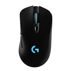 Logitech G703 LIGHTSPEED 16000 DPI 6 pulsanti programmabili Sensore HERO 16K Retroilluminazione RGB Mouse da gioco ottico wireless (nero)