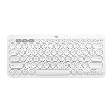 Tastiera Bluetooth wireless multi-dispositivo portatile Logitech K380 (bianca)