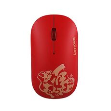 Mouse wireless muto portatile leggero Lenovo Air Handle, versione Blessing Mouse (rosso)