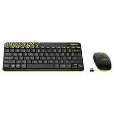 Set tastiera e mouse wireless Logitech MK240 Nano (nero)
