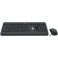 Set tastiera e mouse wireless Logitech MK540 (nero)