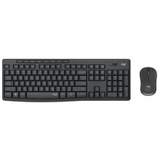 Logitech MK295 Set mouse tastiera silenziosa USB wireless (nero)