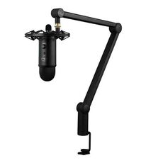 Logitech Blue Yeticaster USB Microfono USB + Supporto antiurto + Bracket Bracket Clip-on Bracket Set di trasmissione in diretta (nero)