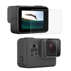 Pulluz Lens HD Screen Protector + Display LCD Pellicola in vetro temperato per Gopro Hero7 Black / Hero7 Argento / Hero7 Bianco / 6/5