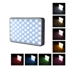 PULUZ 2500K / 9000K 120 LED LED Broadcast Video LED Photography Photography Beauty Selfie Fill Light con commutabili 6 colori Filtri (nero)