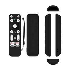 Per ONN Android TV 4K UHD Dispositivo di streaming Y55 Coperchio telecomando in silicone anticaduta (nero)