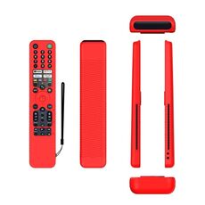 Per Sony RMF/MG3-TX520U Y52 Custodia protettiva in silicone anti-caduta per telecomando vocale (rosso)