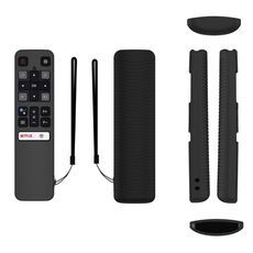 Per TCL RC802V FMR1 FNR1 Y40 Telecomando TV Custodia protettiva in silicone anti-caduta (nero)