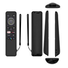 Per Realme 32/43 pollici Y41 TV Telecomando Custodia protettiva in silicone anti-caduta all-inclusive (nero)