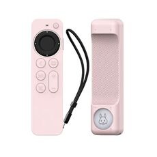 Custodia protettiva in silicone per telecomando Apple TV Siri Remote 2/3 AhaStyle PT165 (rosa)