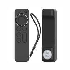 Custodia protettiva in silicone per telecomando Apple TV Siri Remote 2/3 AhaStyle PT165 (nero)