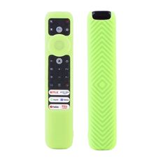 20,9 x 4,3 x 1,7 cm per custodia protettiva per telecomando TCL RC902V FMR1/FAR2/FMR4 coperture antiurto in silicone universale (verde luminoso)