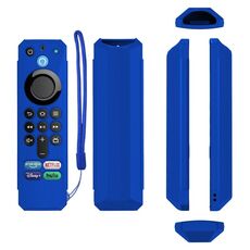 Per Amazon Alexa Voice Remote di terza generazione anticaduta e copertura protettiva per telecomando TV (blu)