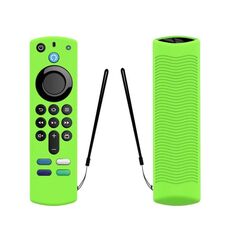 Custodia protettiva in silicone per telecomando vocale Amazon ALEXA di terza generazione (verde luminoso)