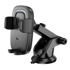 Supporto per telefono con ricarica wireless a spinta per console centrale auto hoco HW32 Crown (nero grigio)