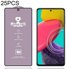 Per Samsung Galaxy M53 25 pezzi Pellicola in vetro temperato ad arco largo in alluminio 9H 0,4 mm