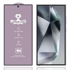 Per Samsung Galaxy S24 Ultra 5G, pellicola in vetro temperato ad arco largo in alluminio 9H da 0,18 mm, supporta lo sblocco tramite impronta digitale.