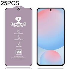 Per Samsung Galaxy S24 FE 5G, 25 pellicole in vetro temperato ad arco largo in alluminio 9H 0,18 mm, supporto per sblocco con impronta digitale