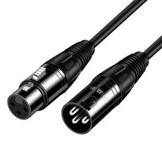 JINGHUA Cavo per microfono XLR maschio a femmina Cavo bilanciato Cavo audio per amplificatore per console di missaggio, lunghezza: 1,5 m