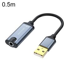 Scheda audio USB JINGHUA Z17 da 0,5 m con cavo Convertitore audio per auricolari per telefono cellulare