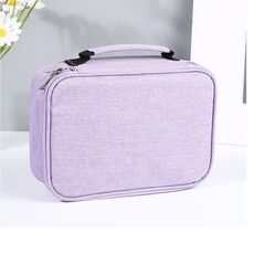 Astuccio portapenne da 72 scomparti, organizer durevole e portatile per matite colorate, portaoggetti per artisti (viola)