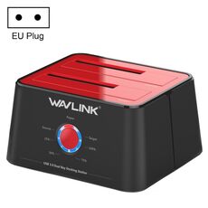 Wavlink ST334U SSD Dual Bay Docking station per disco rigido esterno da USB 3.0 a SATA I/II/III (spina europea)