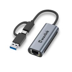 Wavlink NWU330GCA Adattatore Gigabit Ethernet da Tipo C a 2.5 Scheda di rete RJ45 LAN Convertitore USB3.0